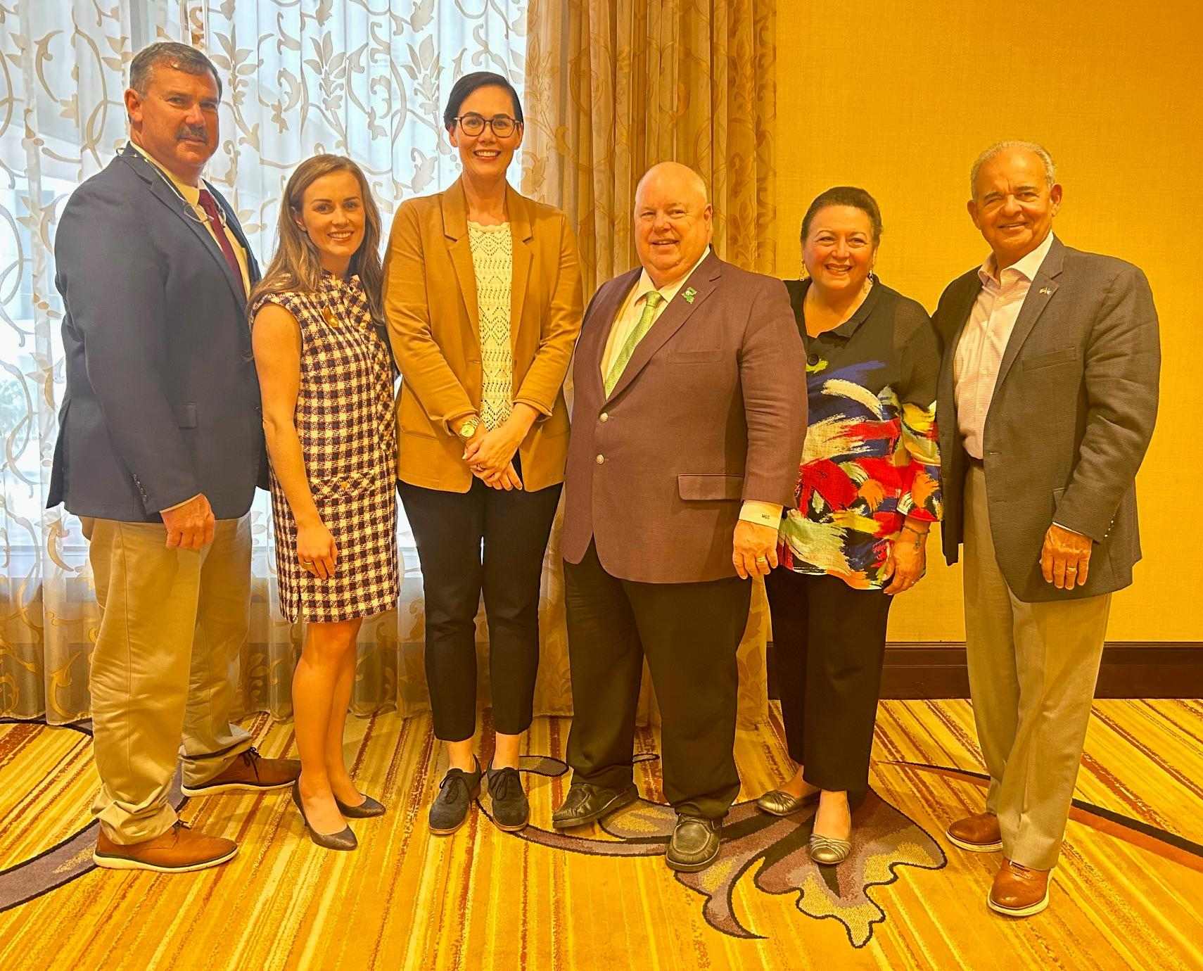 Under Secretary Alexis Taylor (center) meets with Louisiana ag reps including Richard Fontenot and Meryl Kennedy Farr (far left)